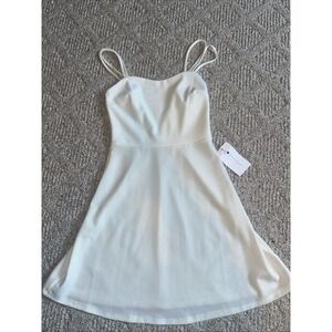 Womens American Threads  Steap Dress, Bride, Bachelorette Party, Off White Small